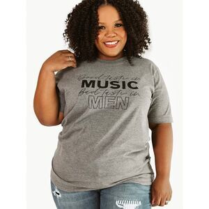 Plus Size Good Taste In Music Graphic T-Shirt